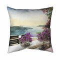 Fondo 26 x 26 in. Mediterranean Sea View-Double Sided Print Indoor Pillow FO2778195